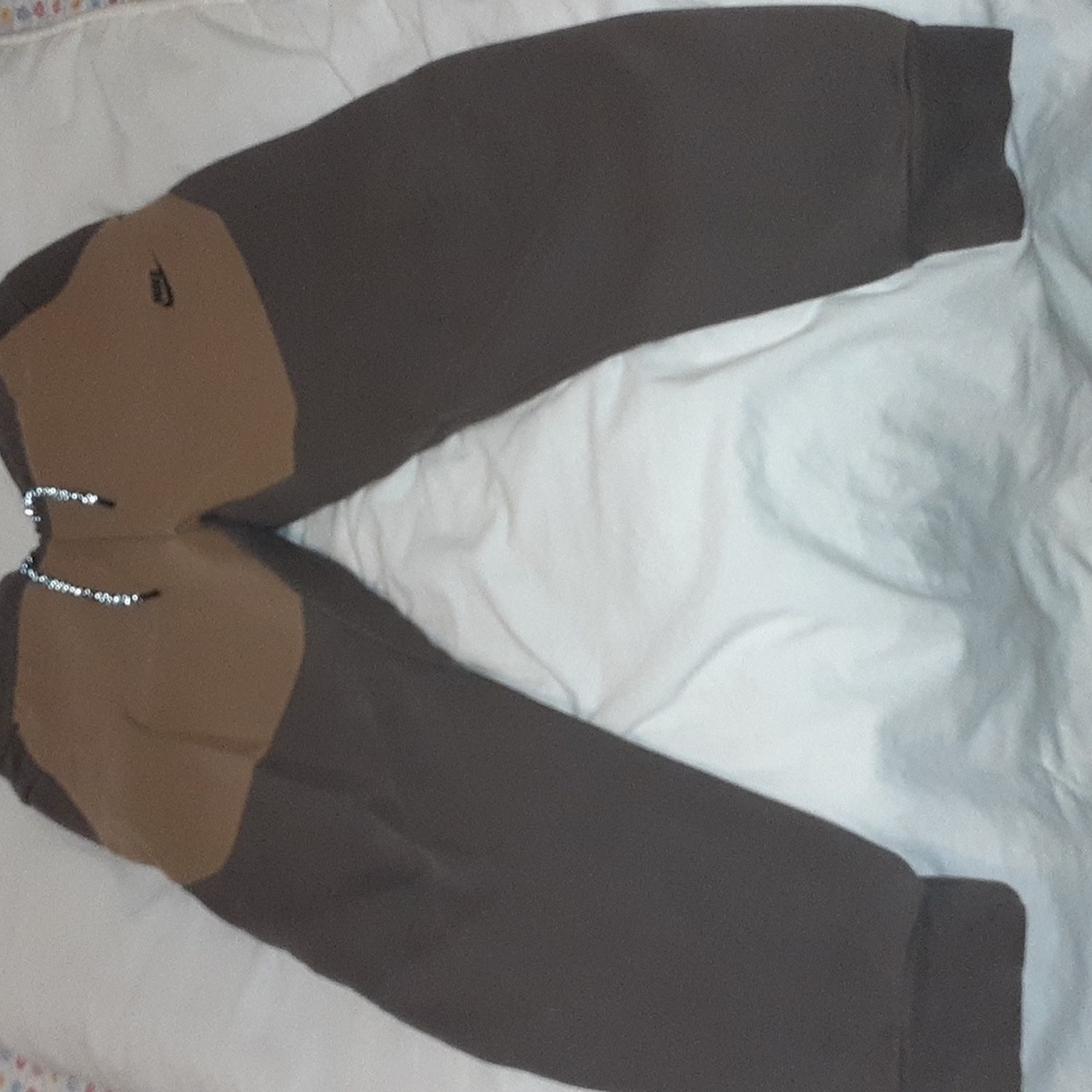 Mens Nike Joggers size M brown and beige
